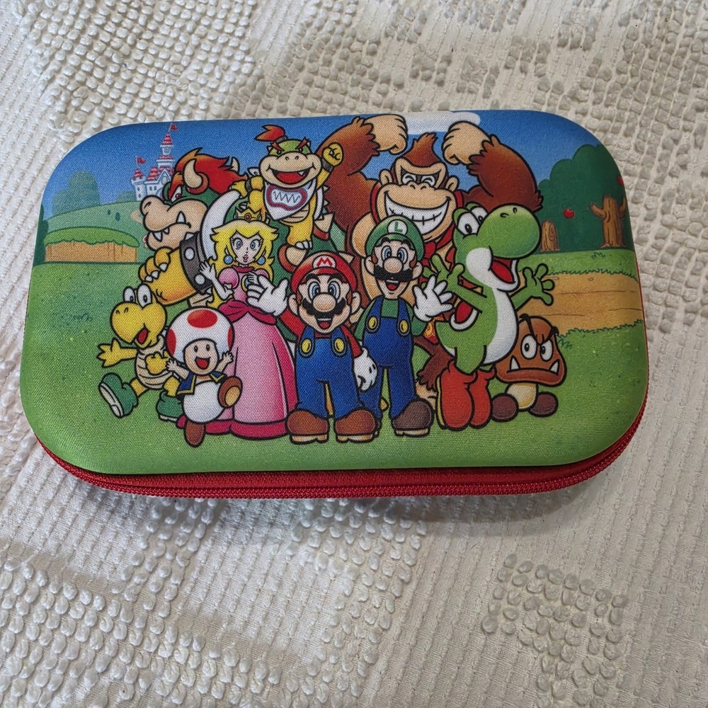 Nintendo Super Mario Bros Zippered Pencil Case Or Gaming Case